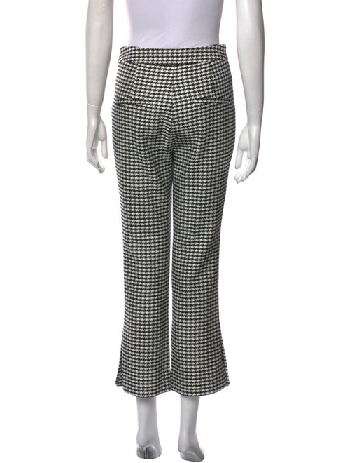 Veronica Beard Houndstooth Print Straight Leg Pants