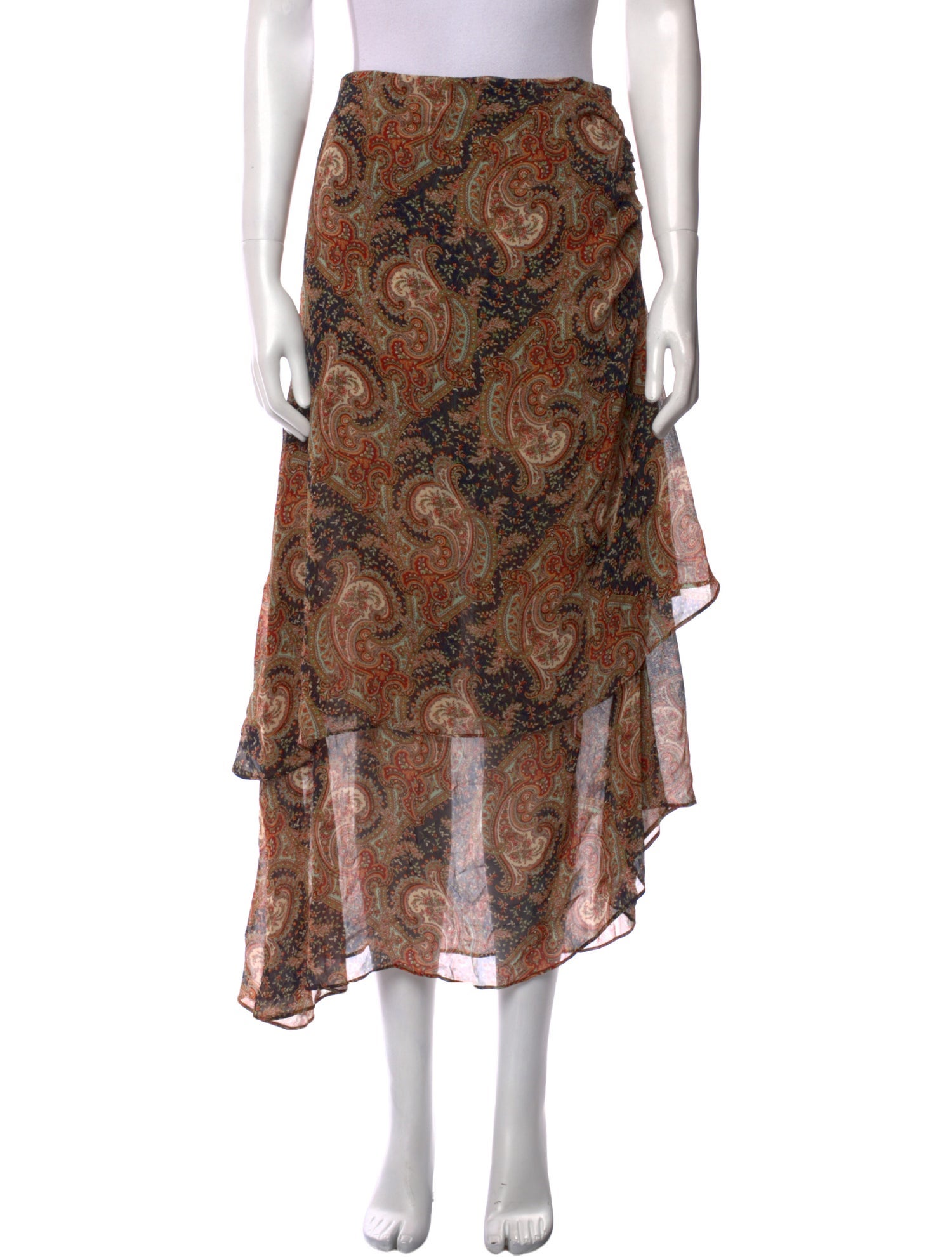 Veronica Beard Linen Midi Length Skirt w/ Tags