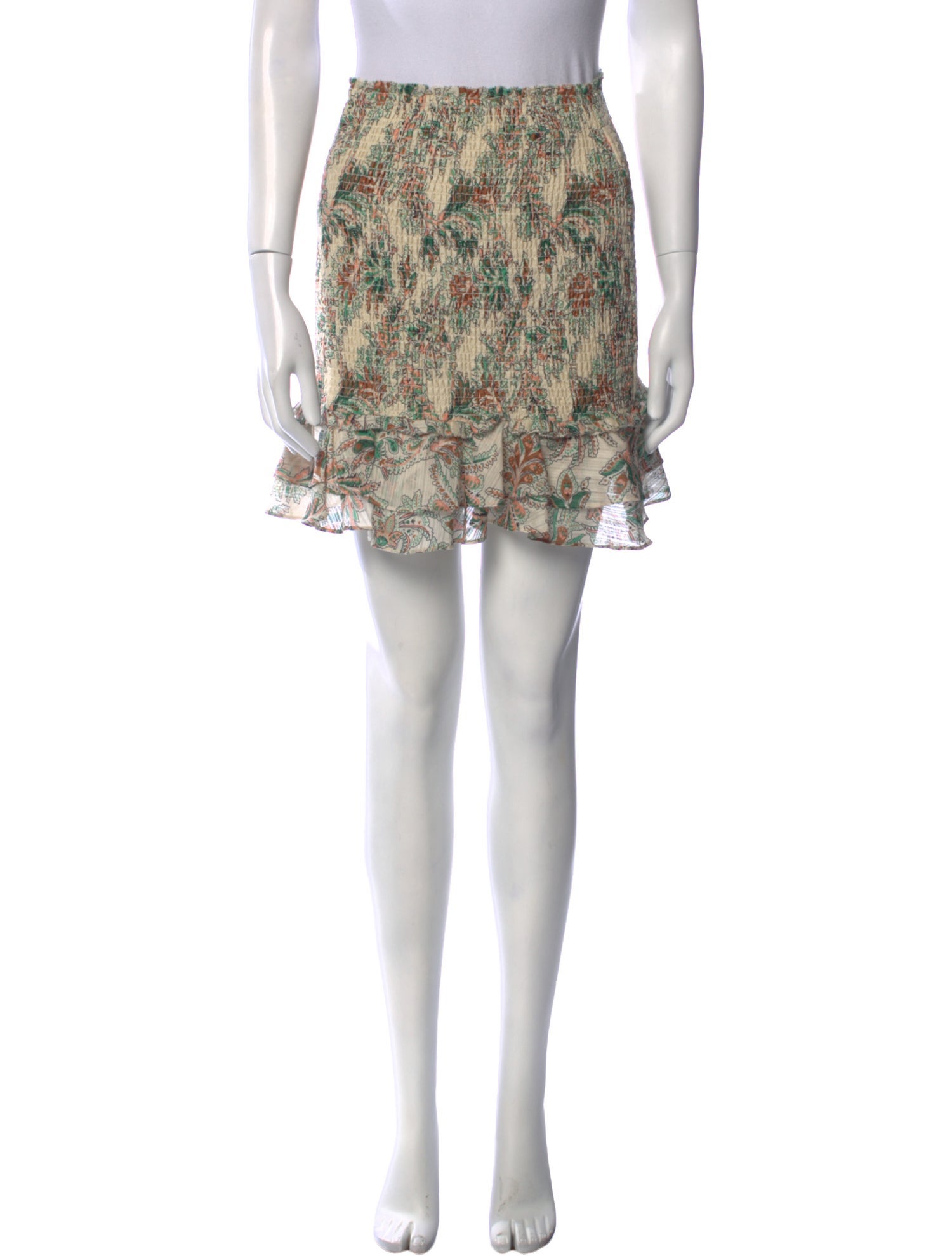 Veronica Beard Floral Print Mini Skirt