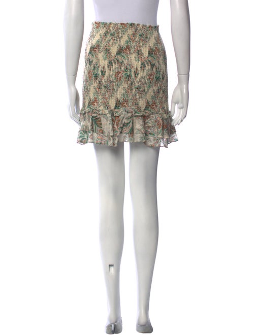 Veronica Beard Floral Print Mini Skirt