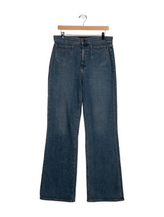 Veronica Beard High-Rise Wide Leg Jeans