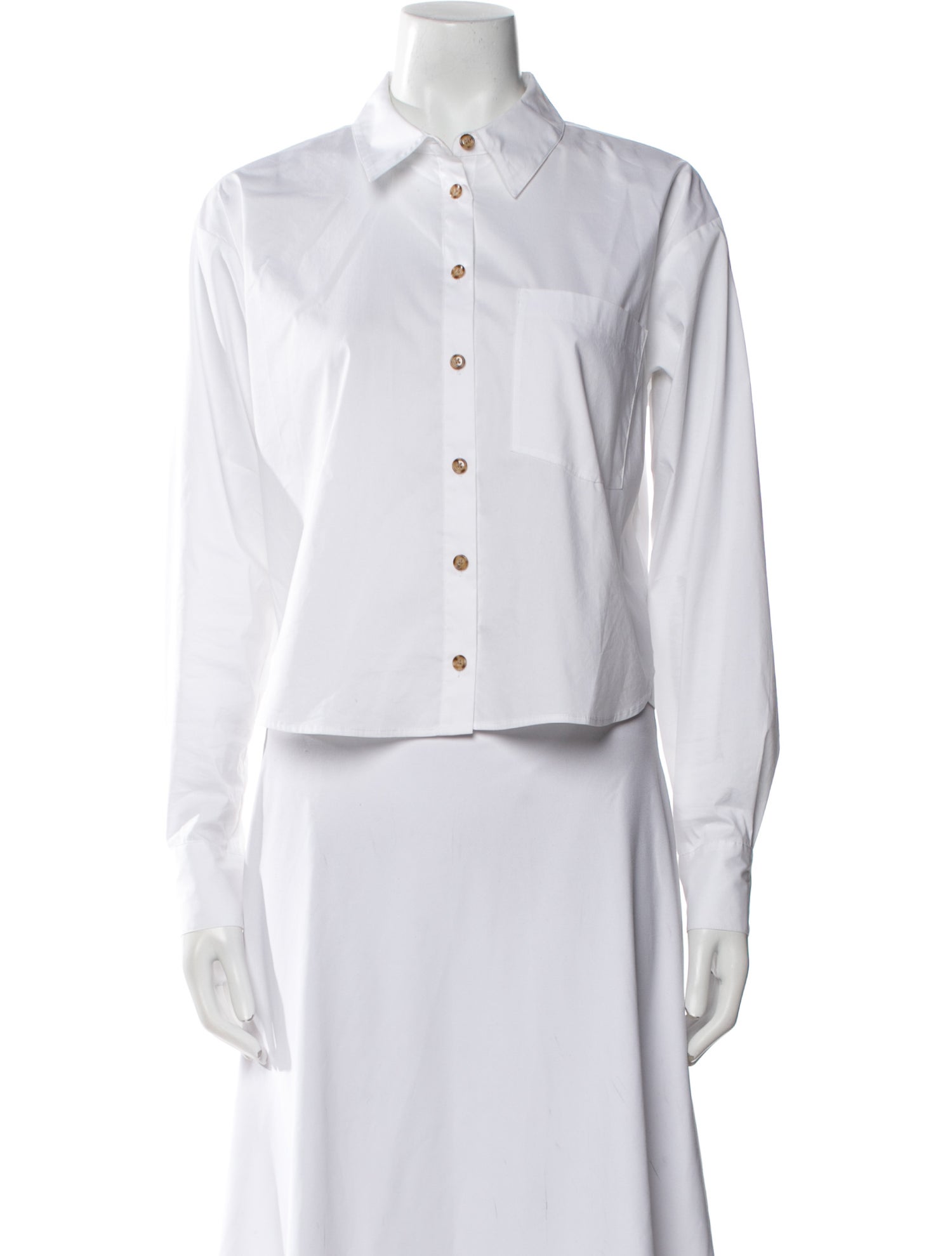 Veronica Beard Long Sleeve Button-Up Top