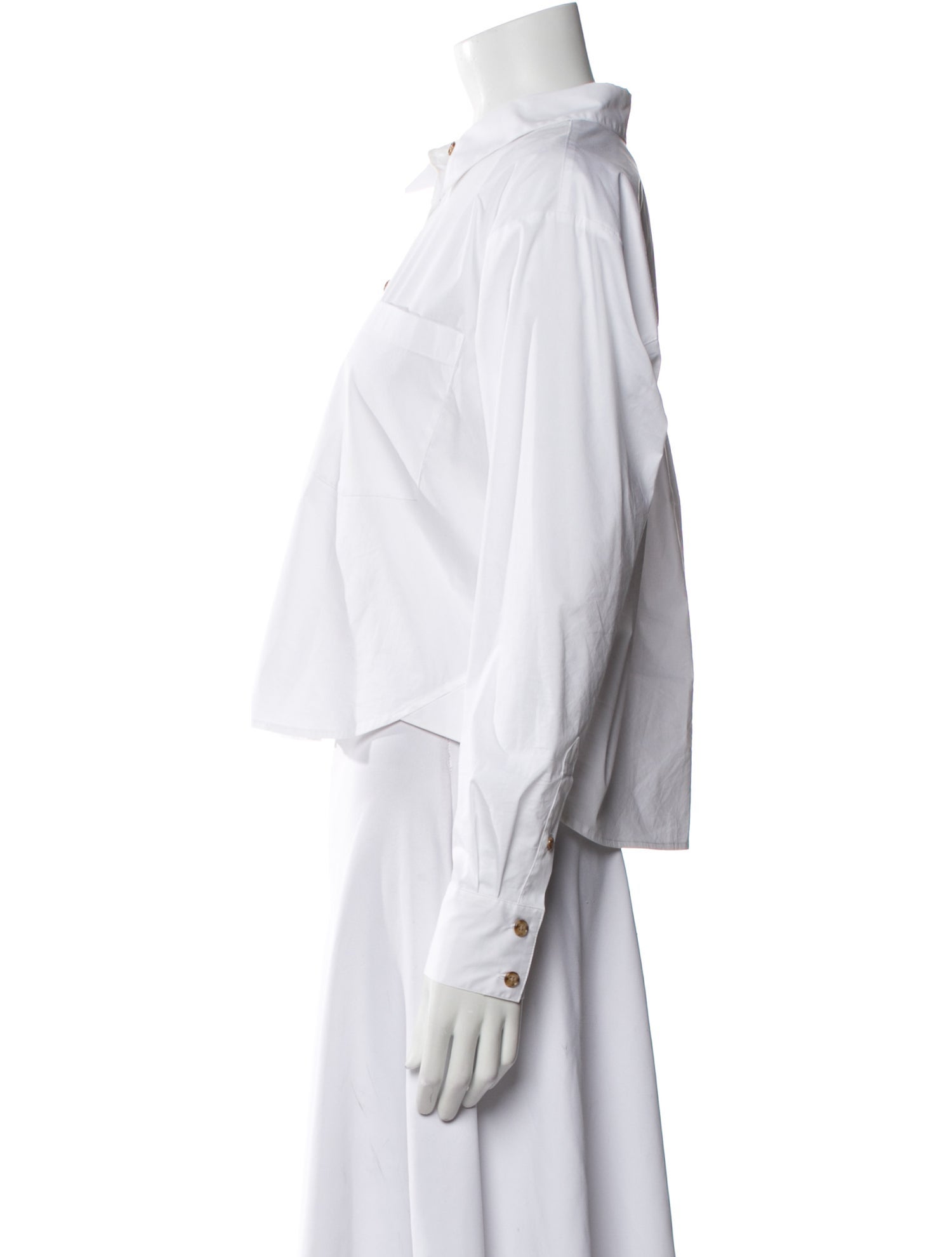 Veronica Beard Long Sleeve Button-Up Top