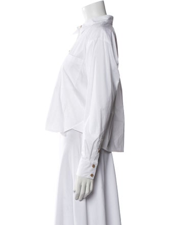 Veronica Beard Long Sleeve Button-Up Top