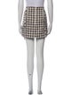 Veronica Beard Houndstooth Print Mini Skirt