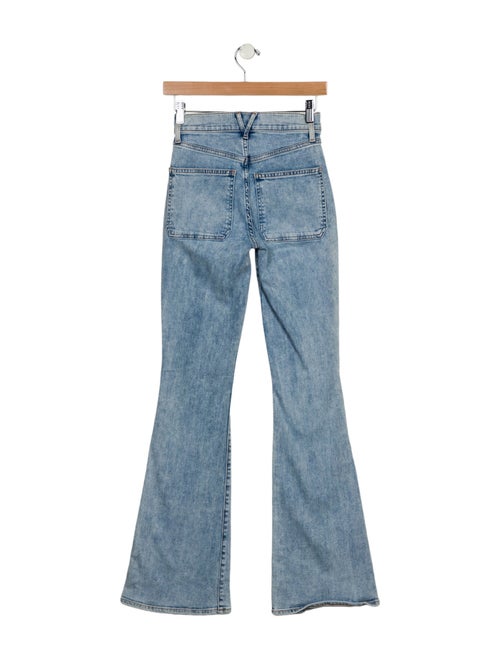 Veronica Beard Mid-Rise Wide Leg Jeans