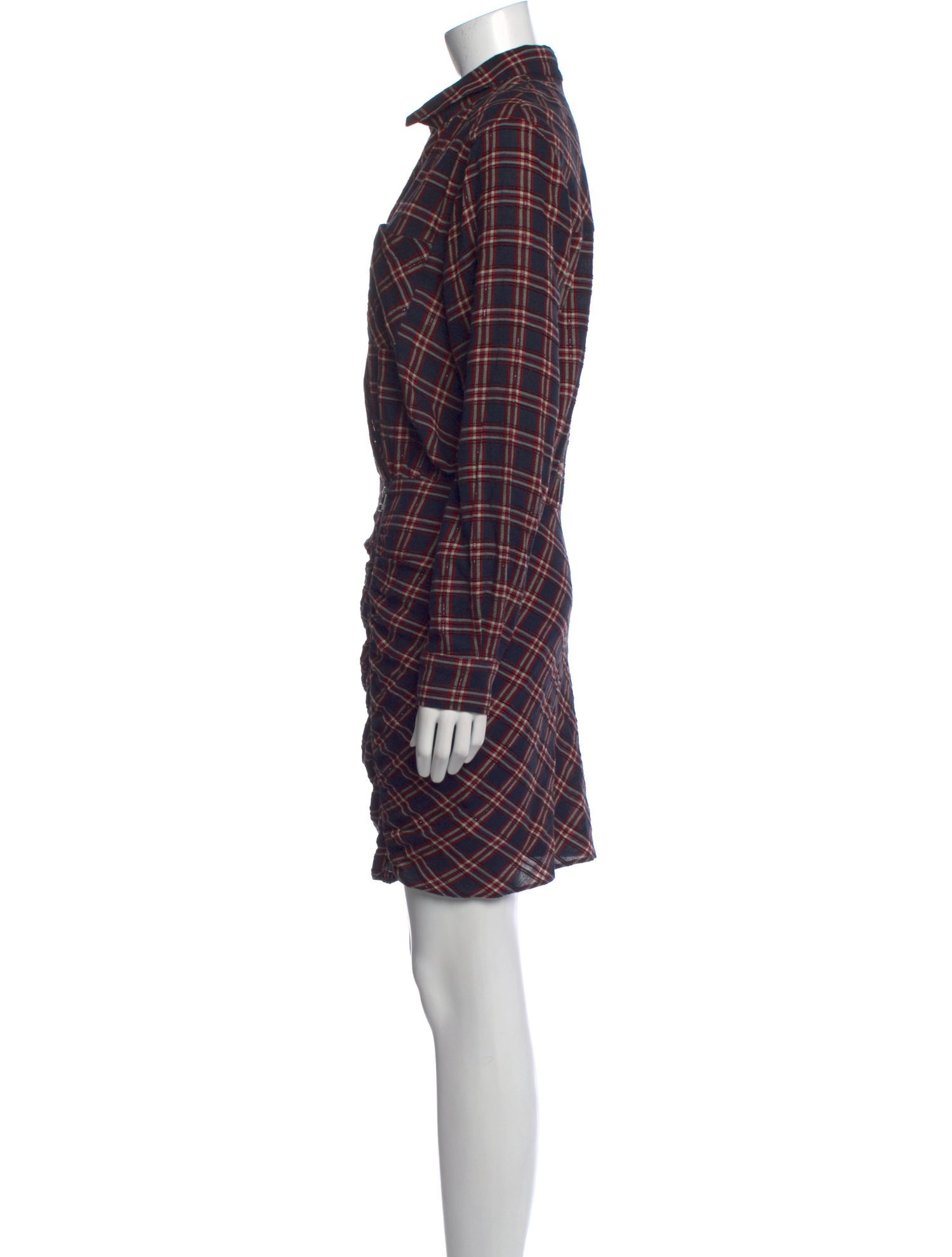 Veronica Beard Plaid Print Mini Dress