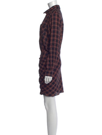 Veronica Beard Plaid Print Mini Dress