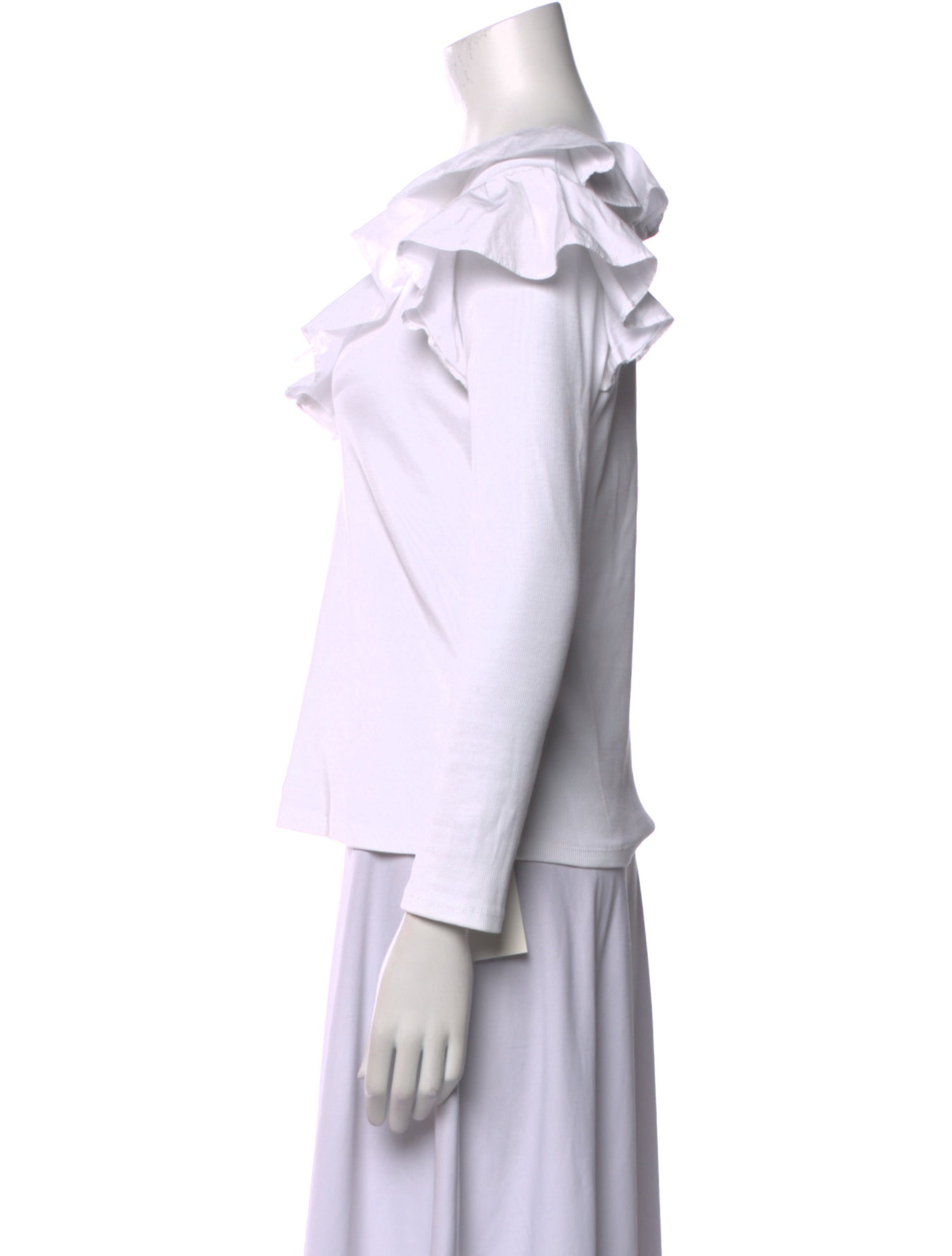 Veronica Beard V-Neck Long Sleeve Blouse