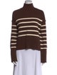 Veronica Beard Striped Turtleneck Top