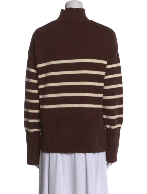 Veronica Beard Striped Turtleneck Top