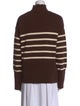 Veronica Beard Striped Turtleneck Top