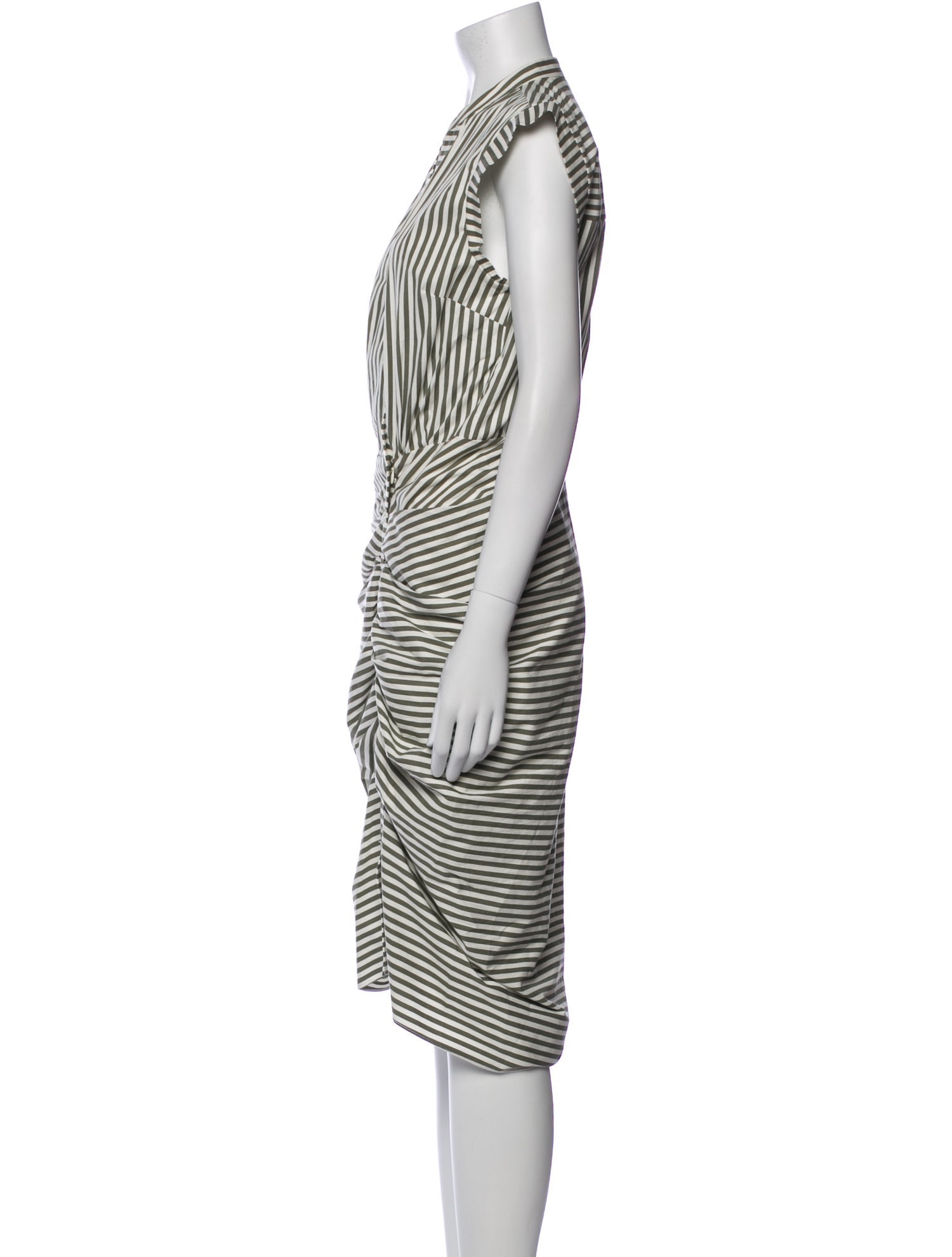 Veronica Beard Striped Midi Length Dress