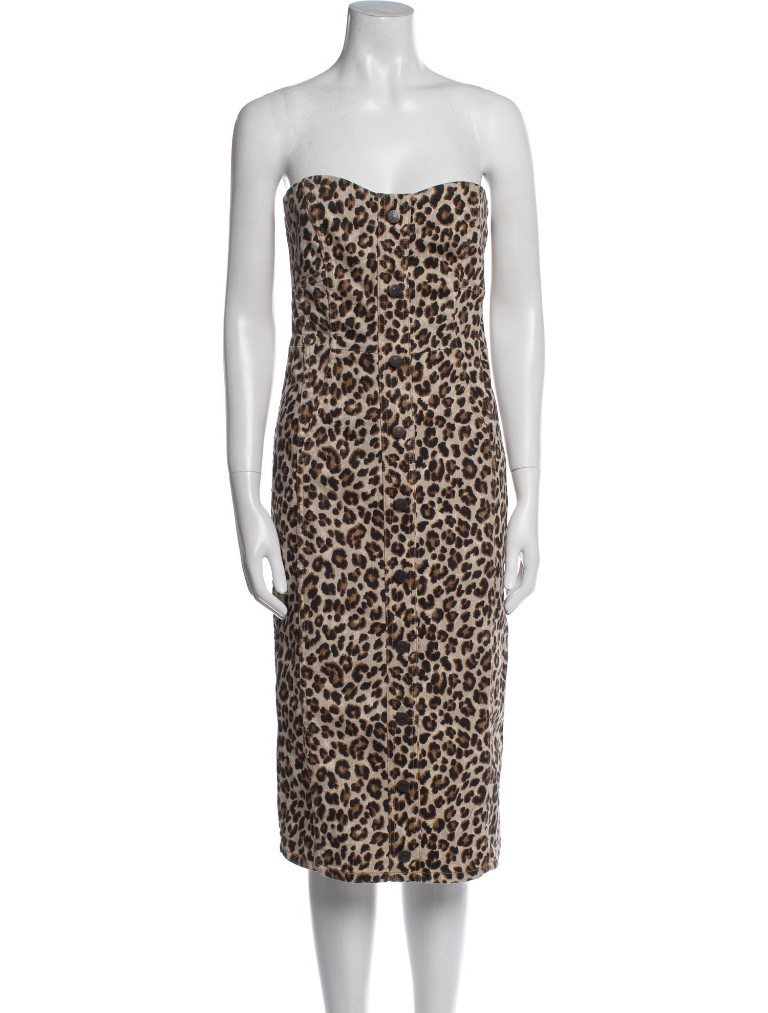 Veronica Beard Animal Print Knee-Length Dress