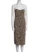 Veronica Beard Animal Print Knee-Length Dress