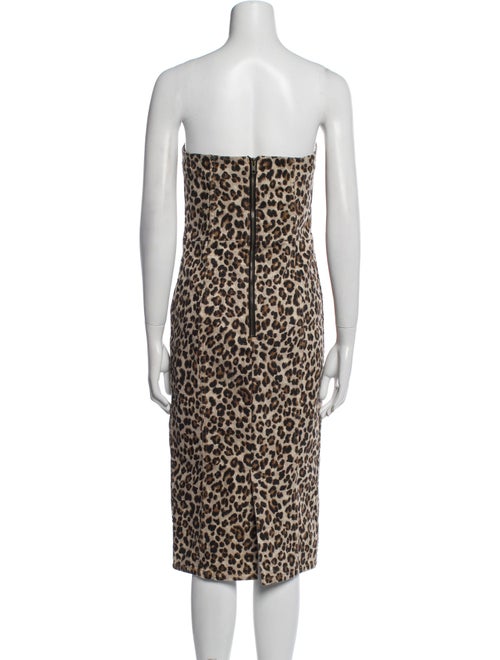Veronica Beard Animal Print Knee-Length Dress