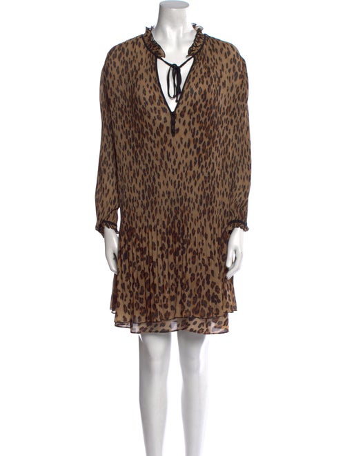 Veronica Beard Animal Print Mini Dress