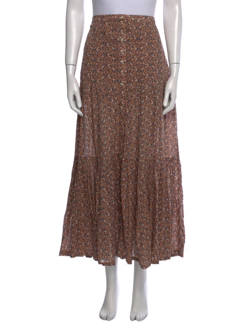 Veronica Beard Printed Midi Length Skirt