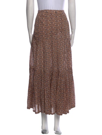 Veronica Beard Printed Midi Length Skirt