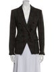 Veronica Beard Virgin Wool Plaid Print Blazer