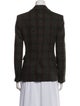 Veronica Beard Virgin Wool Plaid Print Blazer