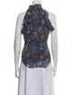 Veronica Beard Silk Floral Print Blouse