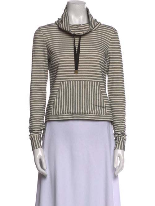 Veronica Beard Striped Turtleneck Sweatshirt
