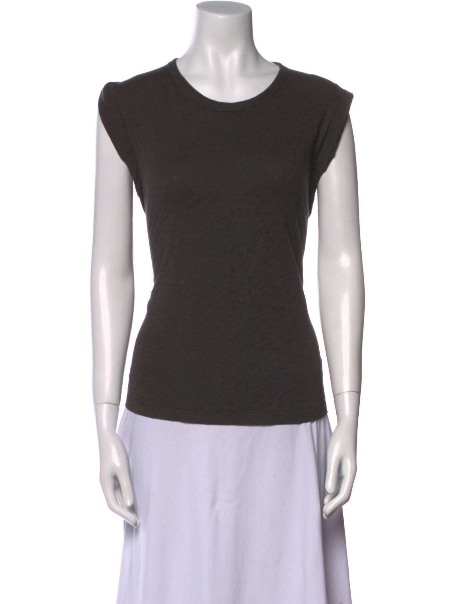 Veronica Beard Scoop Neck Short Sleeve T-Shirt