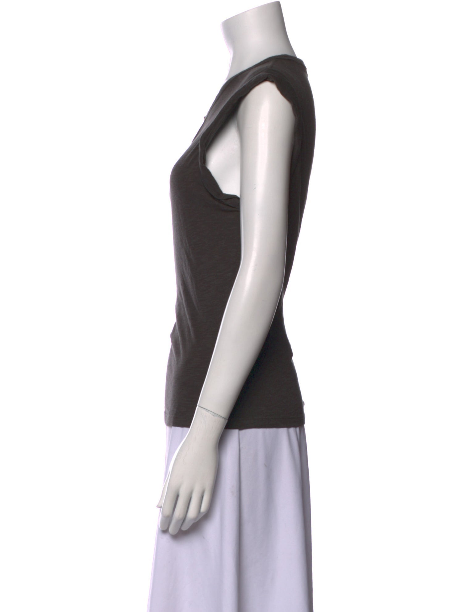 Veronica Beard Scoop Neck Short Sleeve T-Shirt