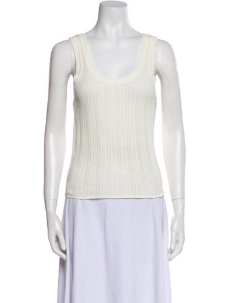 Veronica Beard Scoop Neck Sleeveless Top