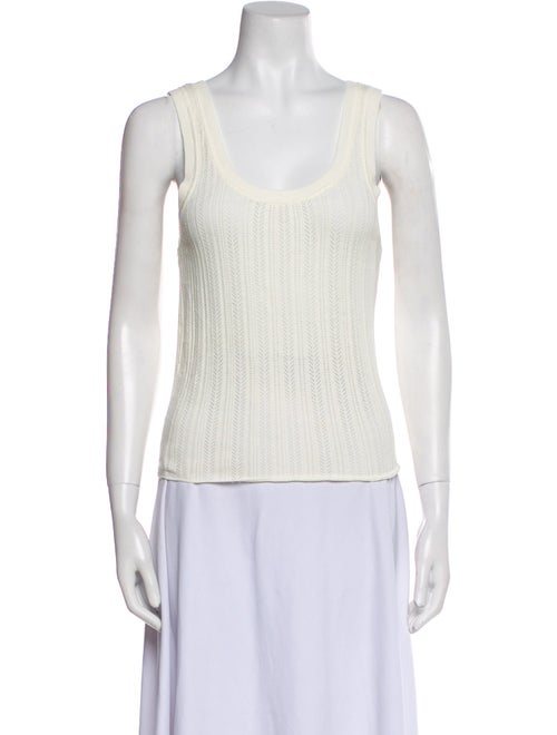 Veronica Beard Scoop Neck Sleeveless Top
