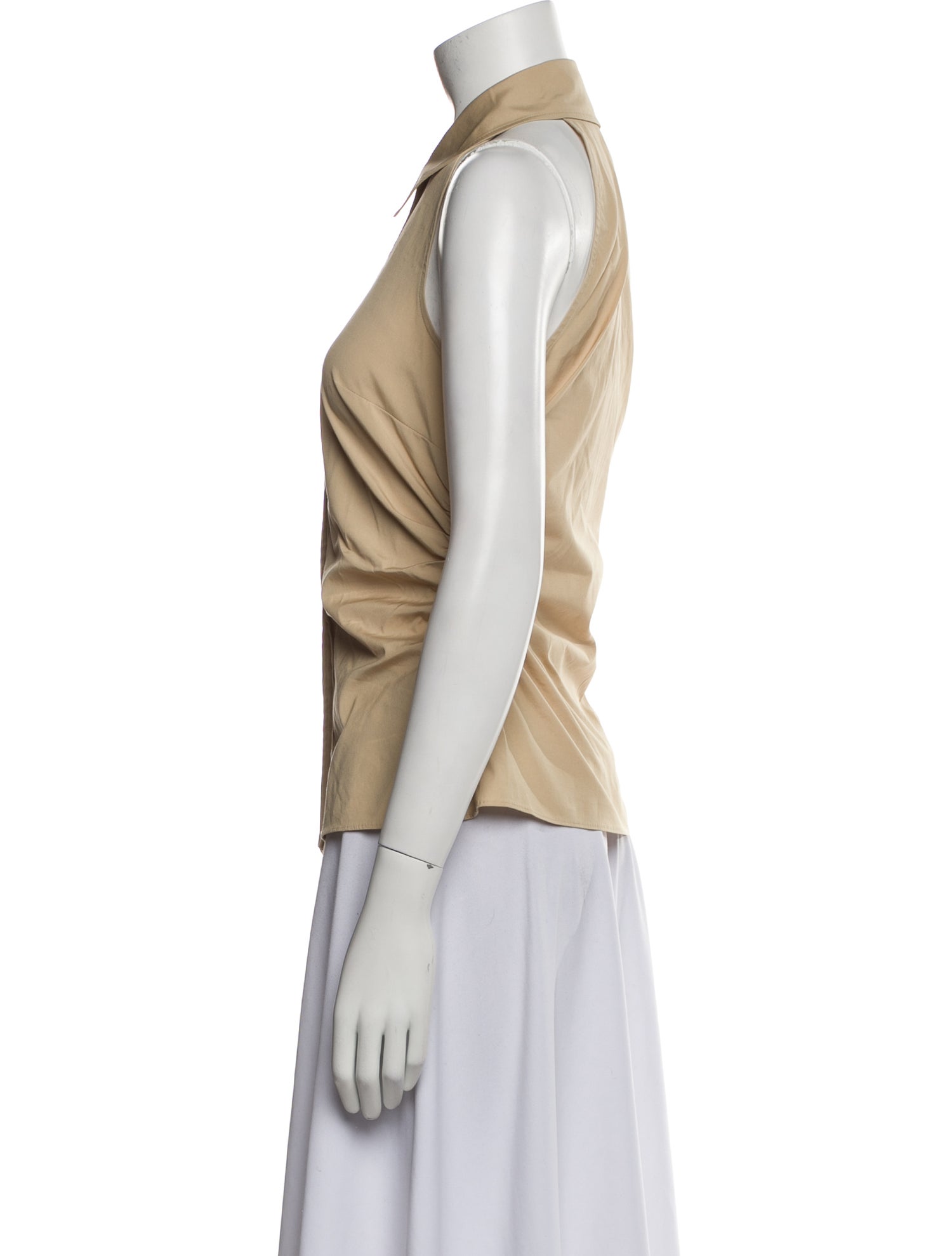 Veronica Beard Sleeveless Button-Up Top