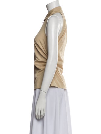 Veronica Beard Sleeveless Button-Up Top