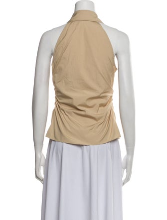 Veronica Beard Sleeveless Button-Up Top