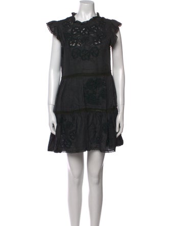Veronica Beard Lace Pattern Mini Dress