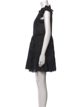 Veronica Beard Lace Pattern Mini Dress