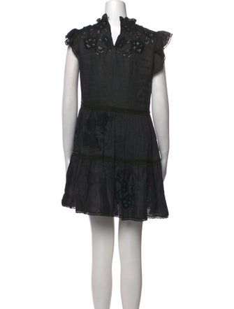 Veronica Beard Lace Pattern Mini Dress