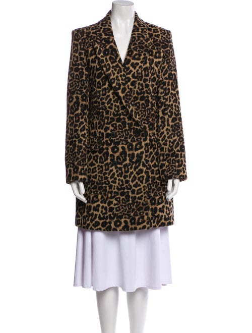Veronica Beard Animal Print Faux Fur Coat