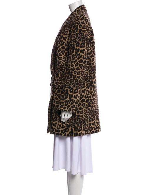 Veronica Beard Animal Print Faux Fur Coat