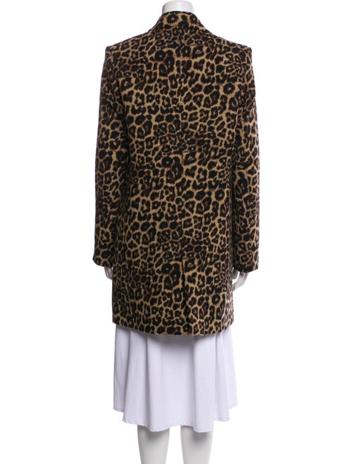 Veronica Beard Animal Print Faux Fur Coat