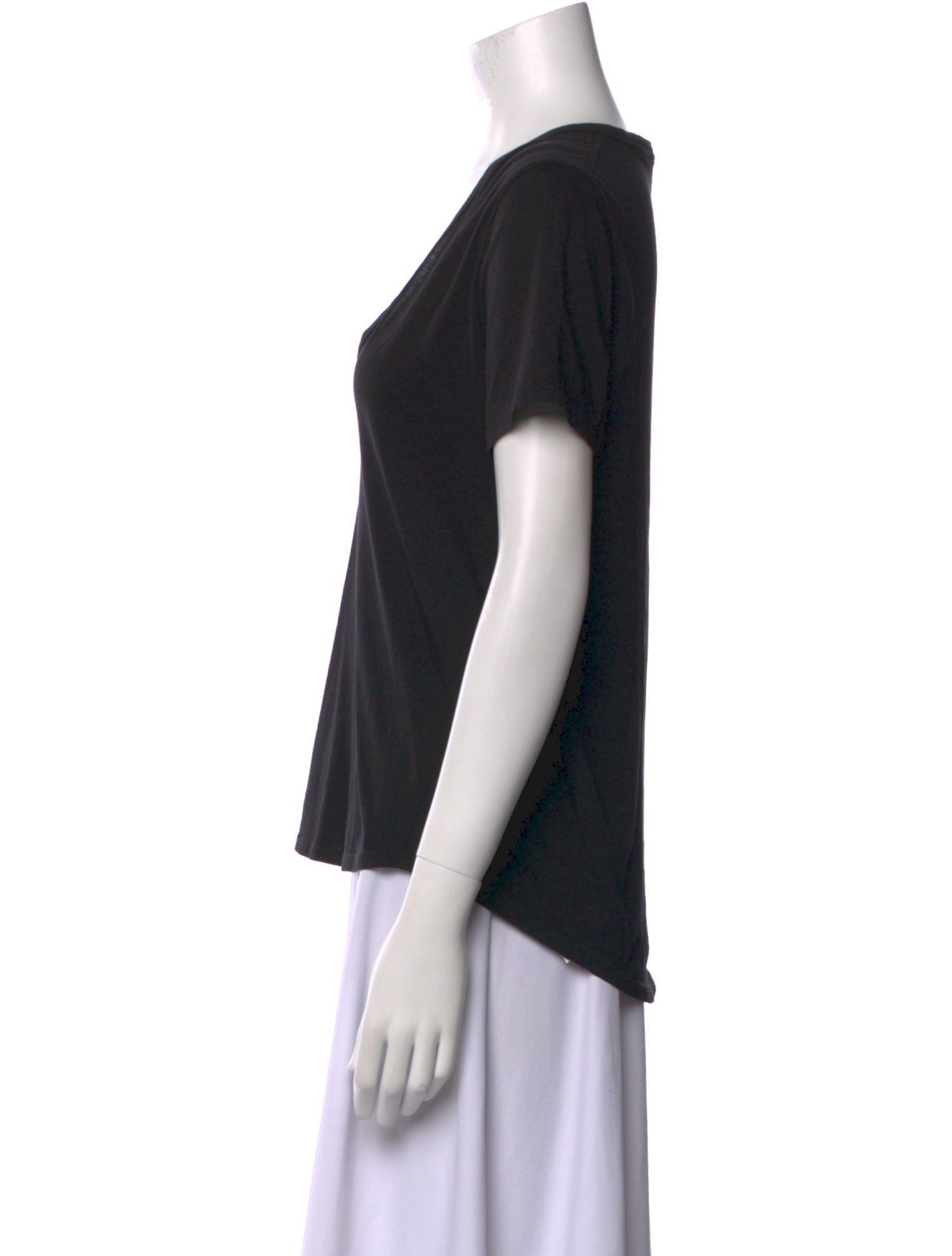 Veronica Beard V-Neck Short Sleeve T-Shirt