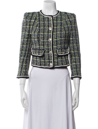 Veronica Beard Tweed Pattern Evening Jacket