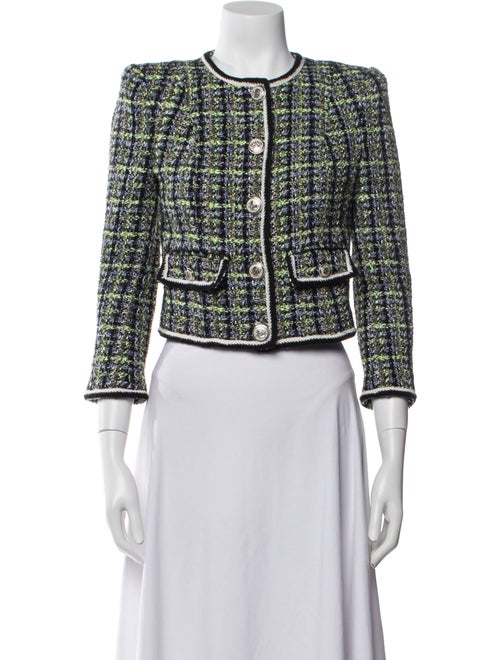 Veronica Beard Tweed Pattern Evening Jacket