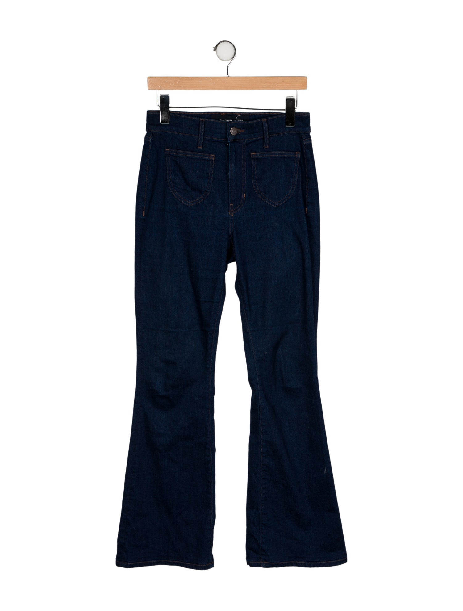 Veronica Beard Mid-Rise Wide Leg Jeans