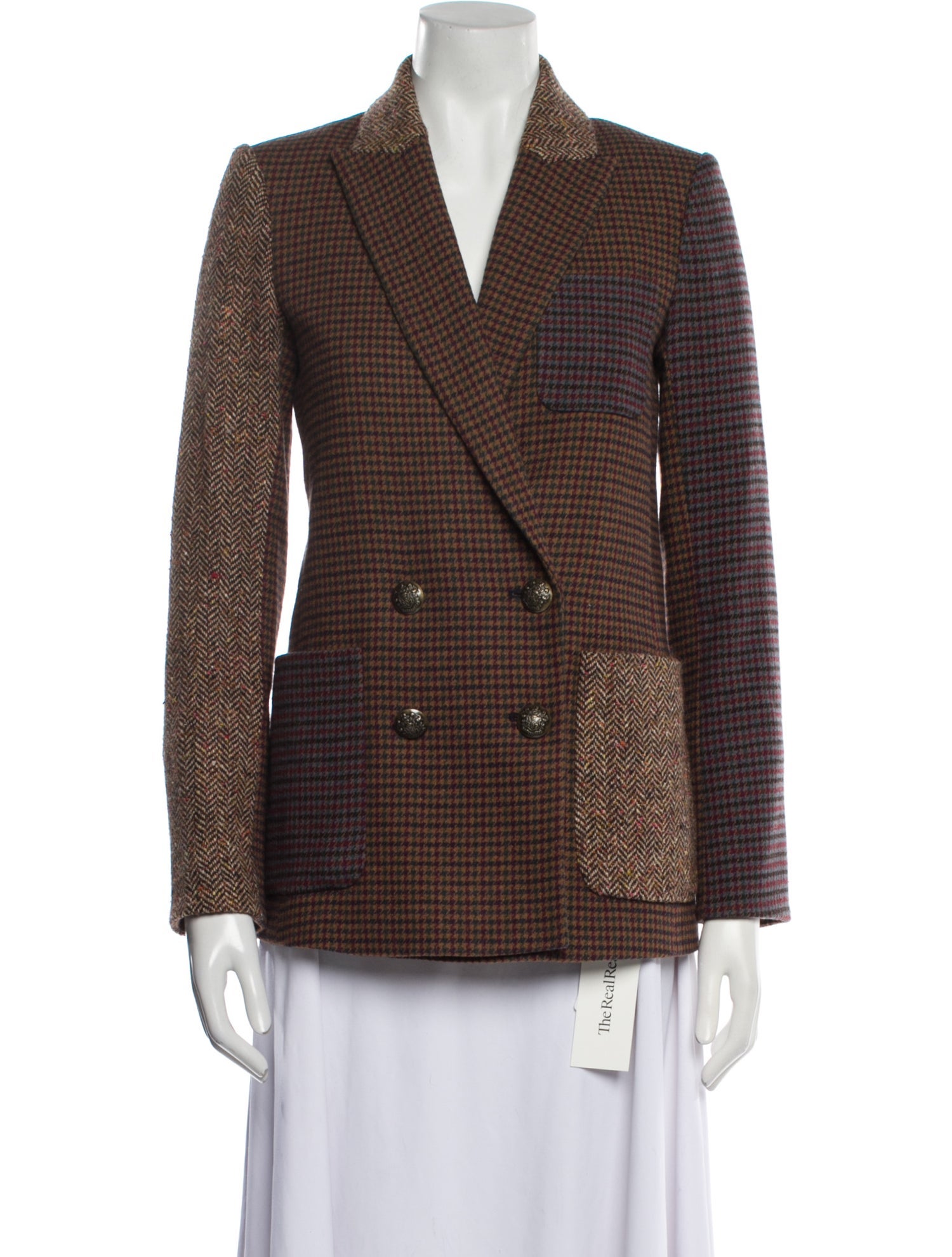 Veronica Beard Houndstooth Print Blazer
