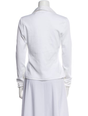 Veronica Beard Supima Cotton Long Sleeve Button-Up Top