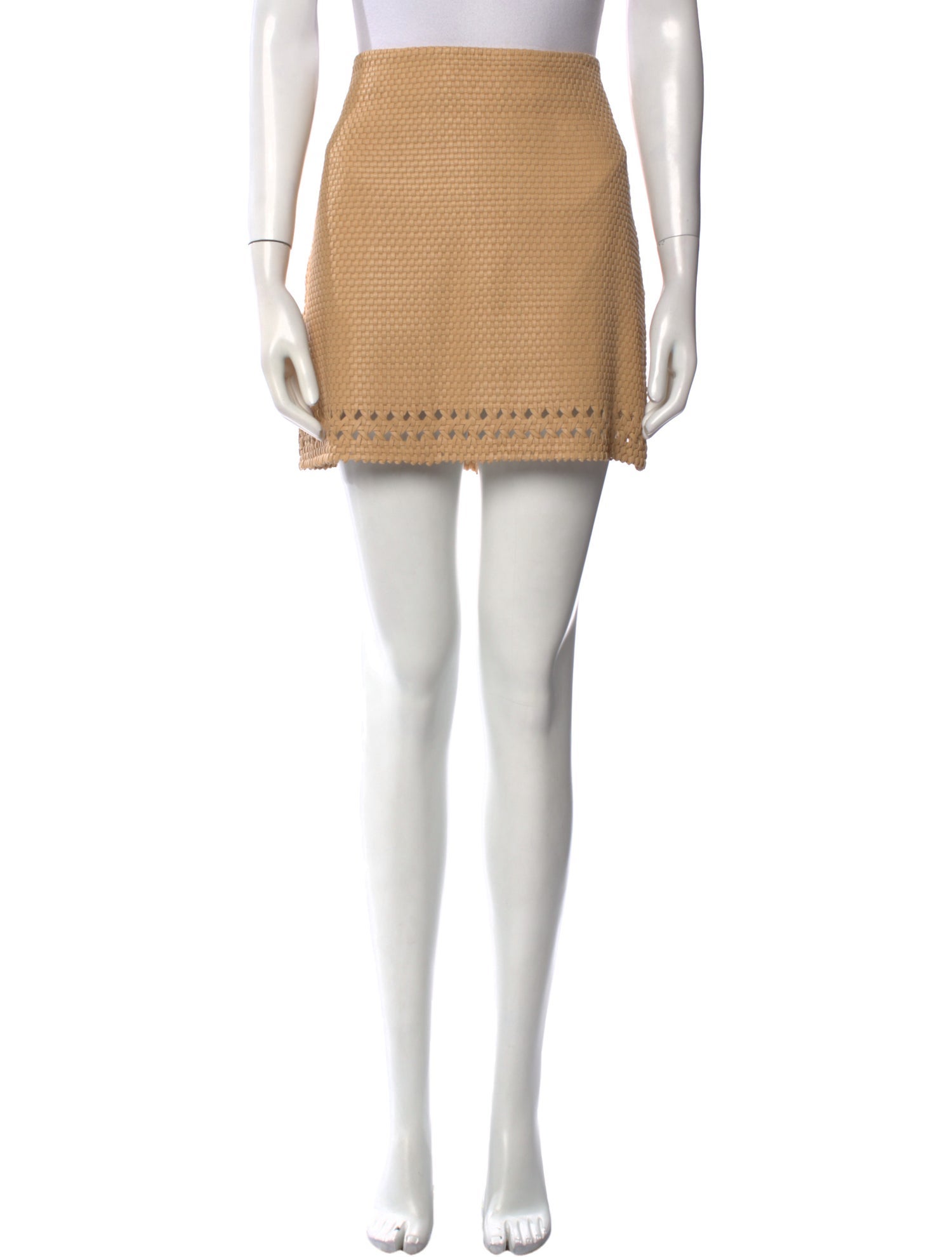 Veronica Beard Leather Mini Skirt