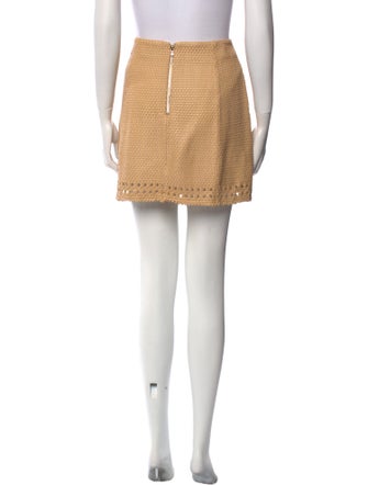 Veronica Beard Leather Mini Skirt