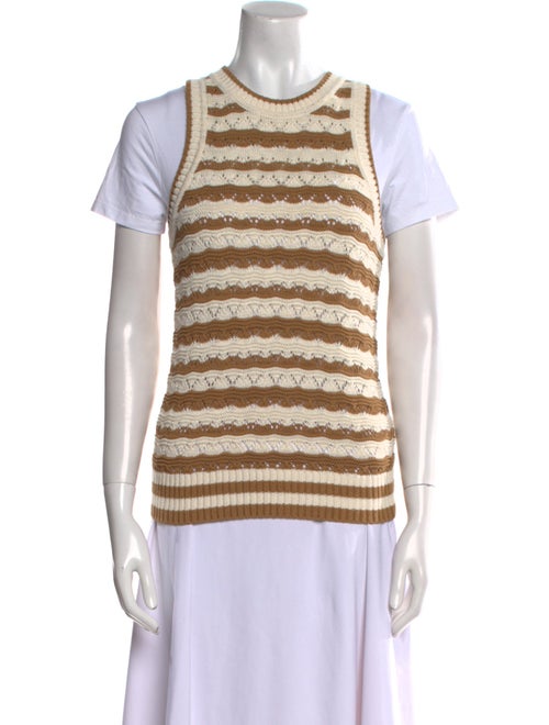 Veronica Beard Striped Crew Neck Sweater