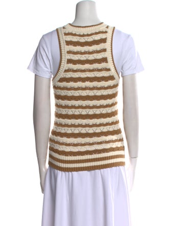 Veronica Beard Striped Crew Neck Sweater